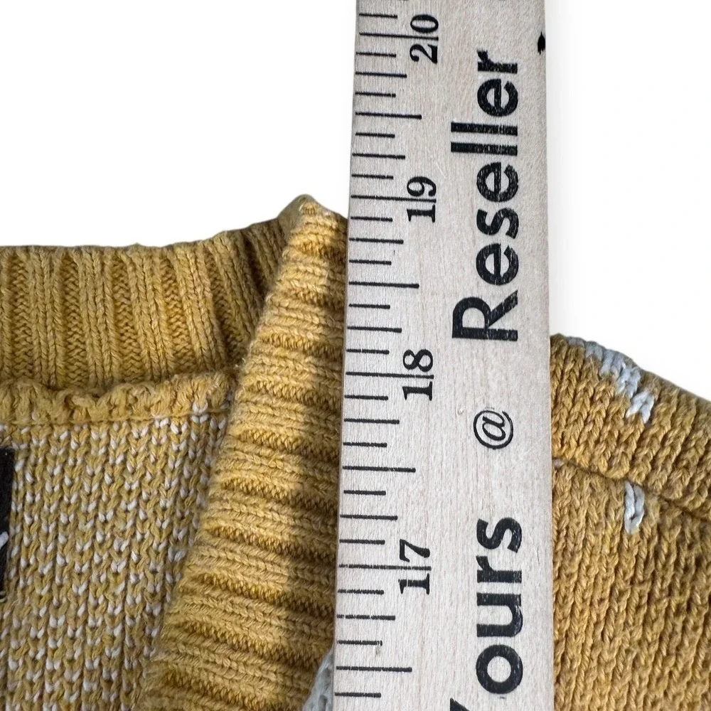Tea Collection Kids‎ Girls Yellow Star Knit Cardigan Sweater S P 4-5